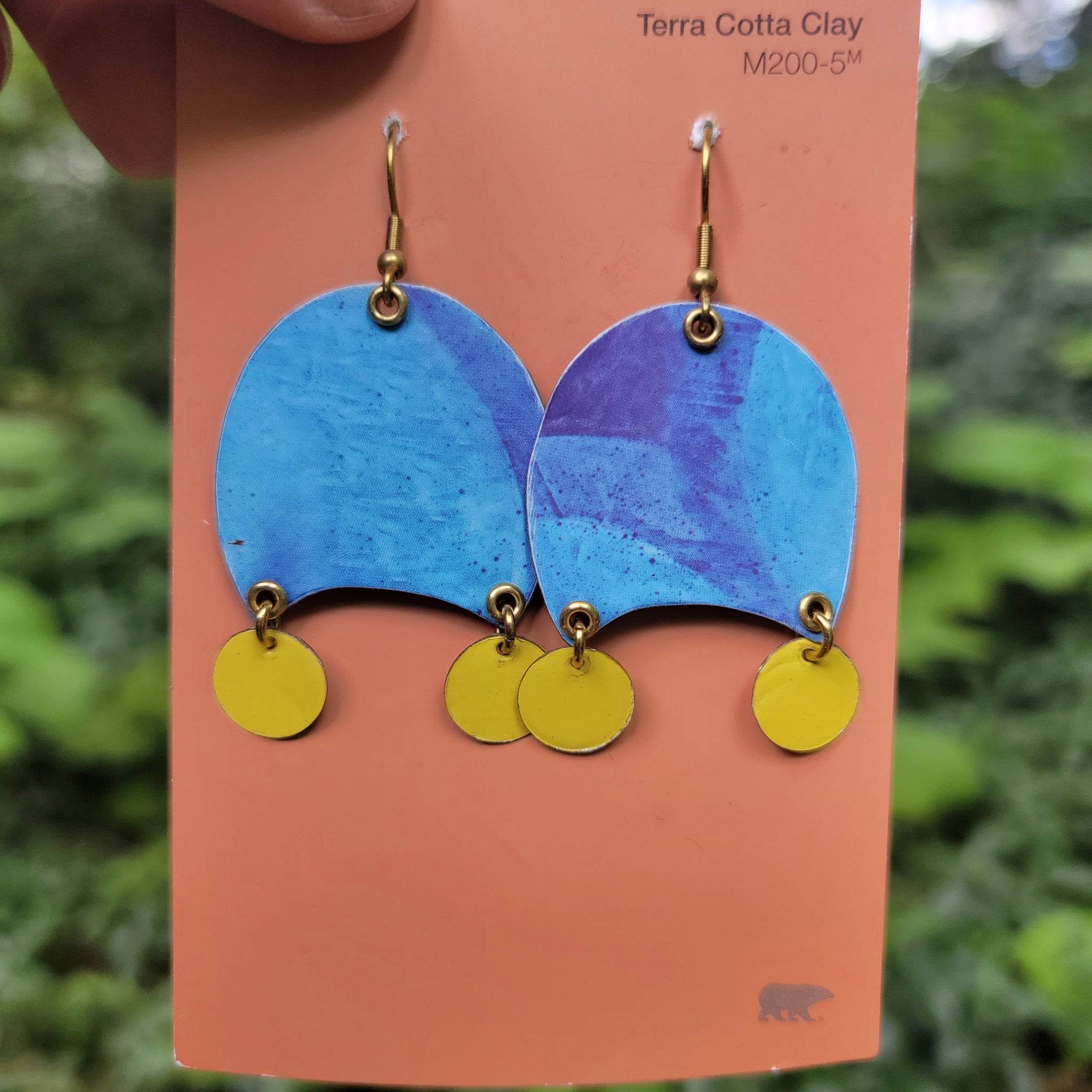 Blueberries & Lemon Curd Collection - Repurposed Tin Earrings