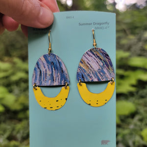 Blueberries & Lemon Curd Collection - Repurposed Tin Earrings