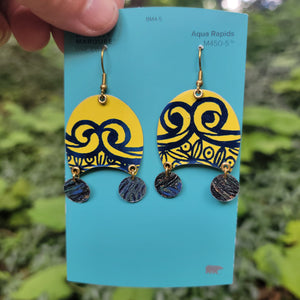 Blueberries & Lemon Curd Collection - Repurposed Tin Earrings