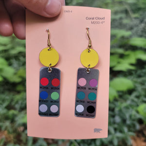 Blueberries & Lemon Curd Collection - Repurposed Tin Earrings