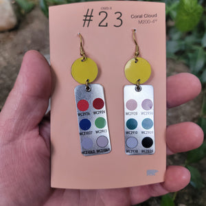 Blueberries & Lemon Curd Collection - Repurposed Tin Earrings