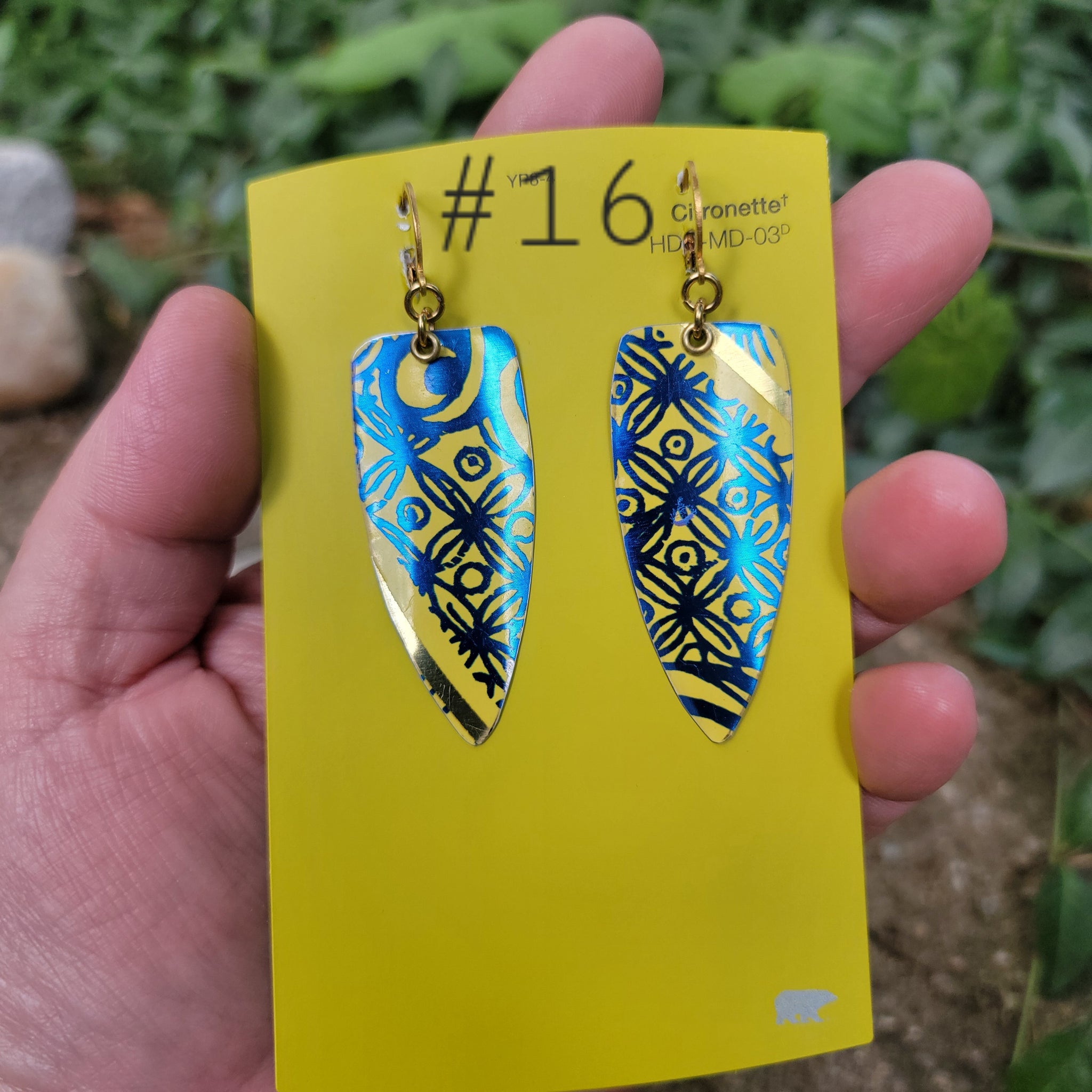 Blueberries & Lemon Curd Collection - Repurposed Tin Earrings