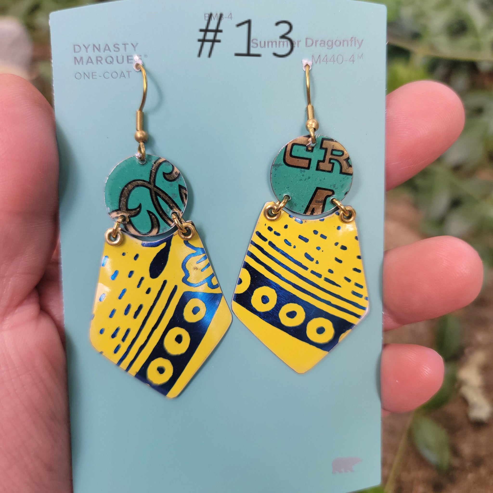 Blueberries & Lemon Curd Collection - Repurposed Tin Earrings