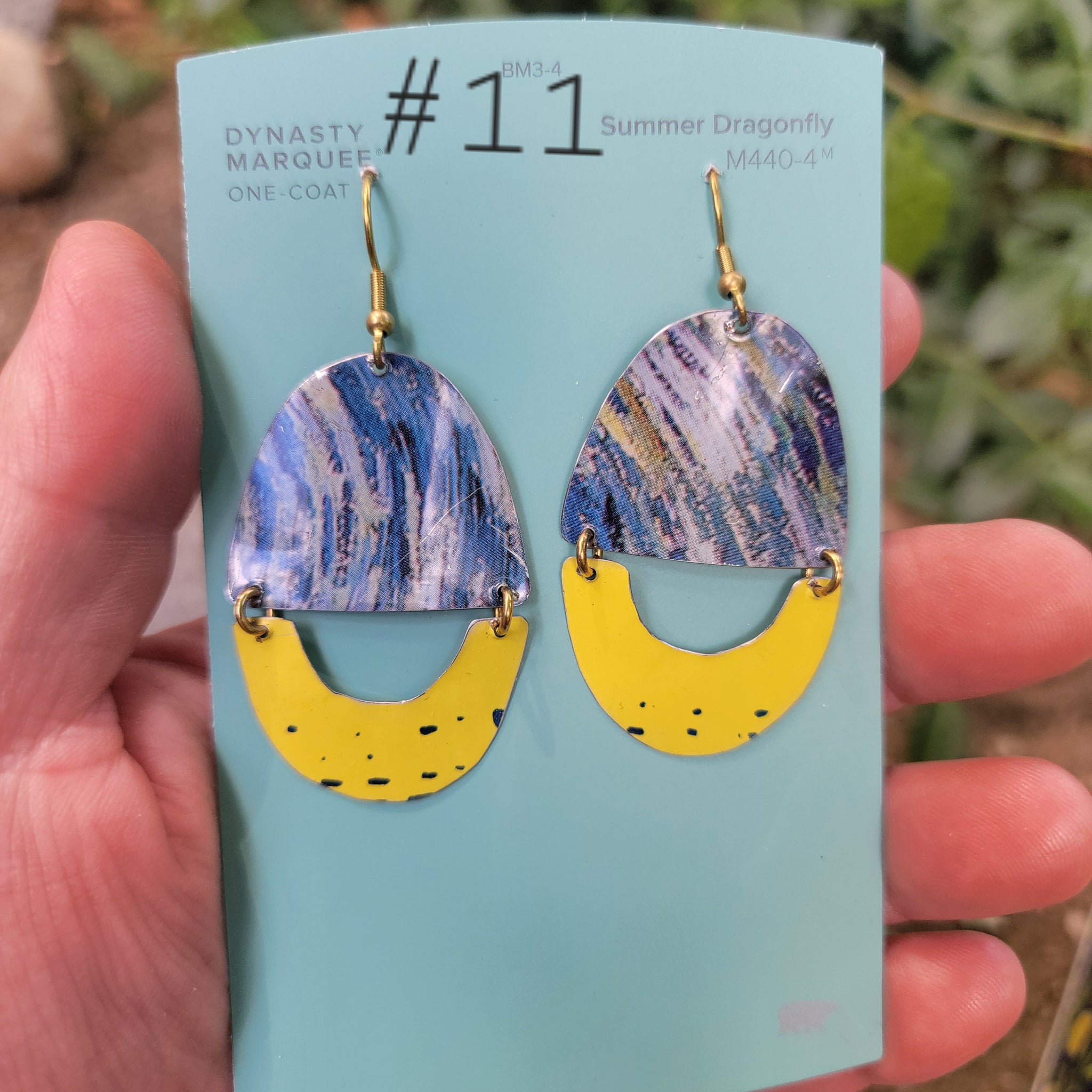 Blueberries & Lemon Curd Collection - Repurposed Tin Earrings