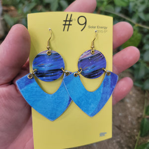 Blueberries & Lemon Curd Collection - Repurposed Tin Earrings