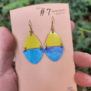 Blueberries & Lemon Curd Collection - Repurposed Tin Earrings