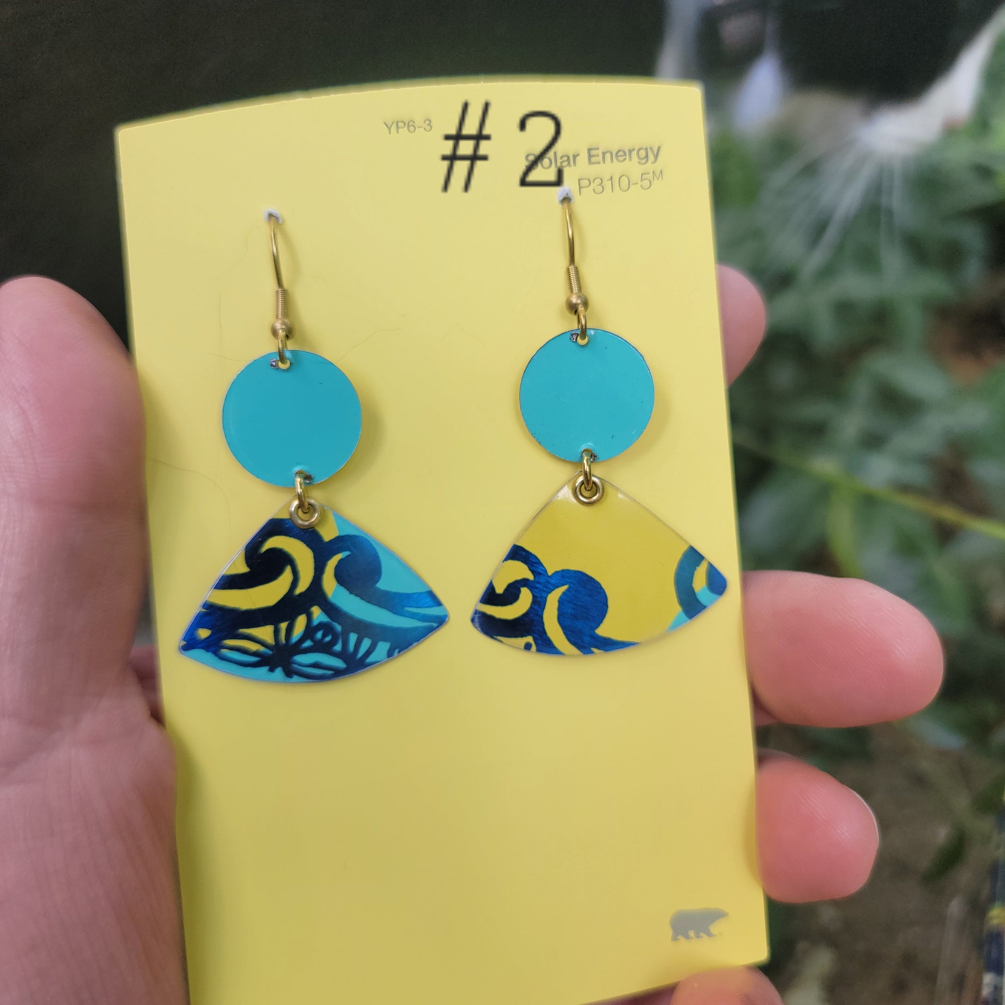 Blueberries & Lemon Curd Collection - Repurposed Tin Earrings