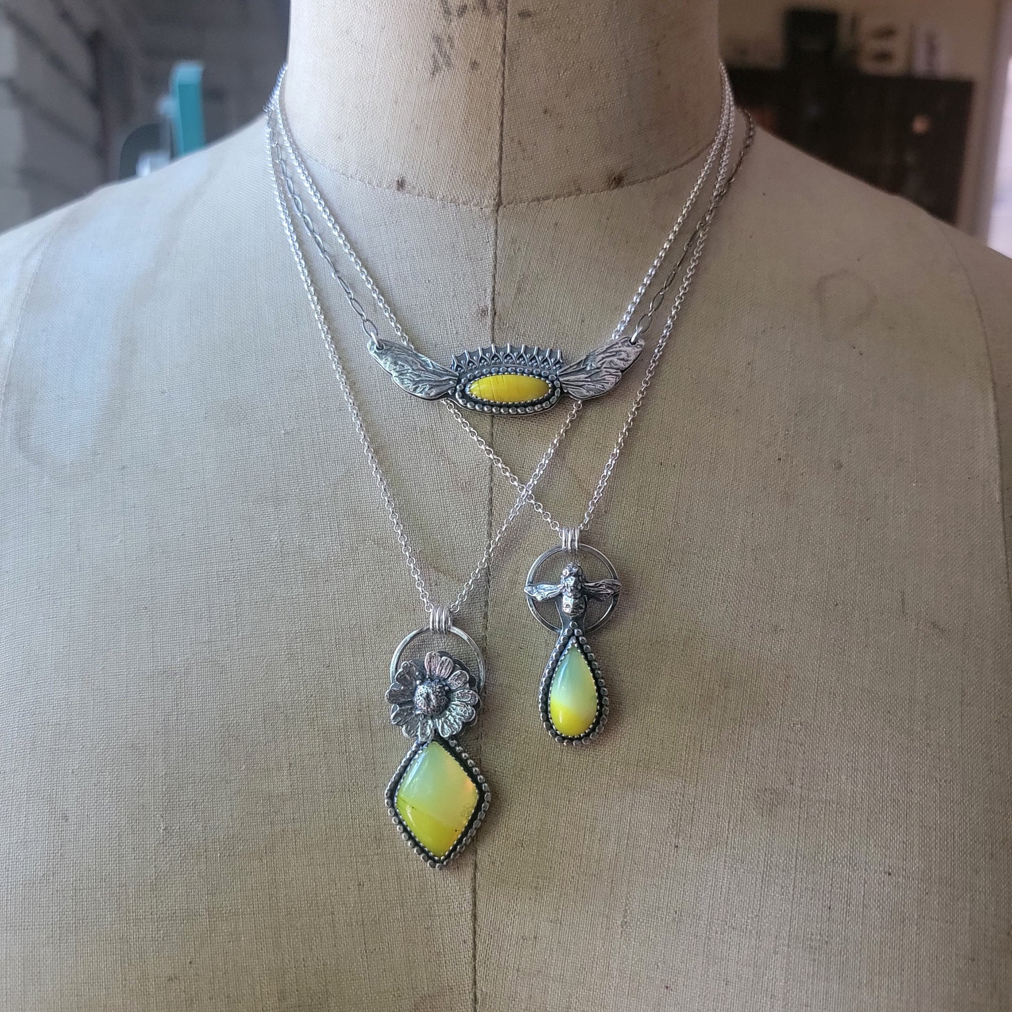 Summer Sun Yellow Rosarita Collection in Sterling Silver