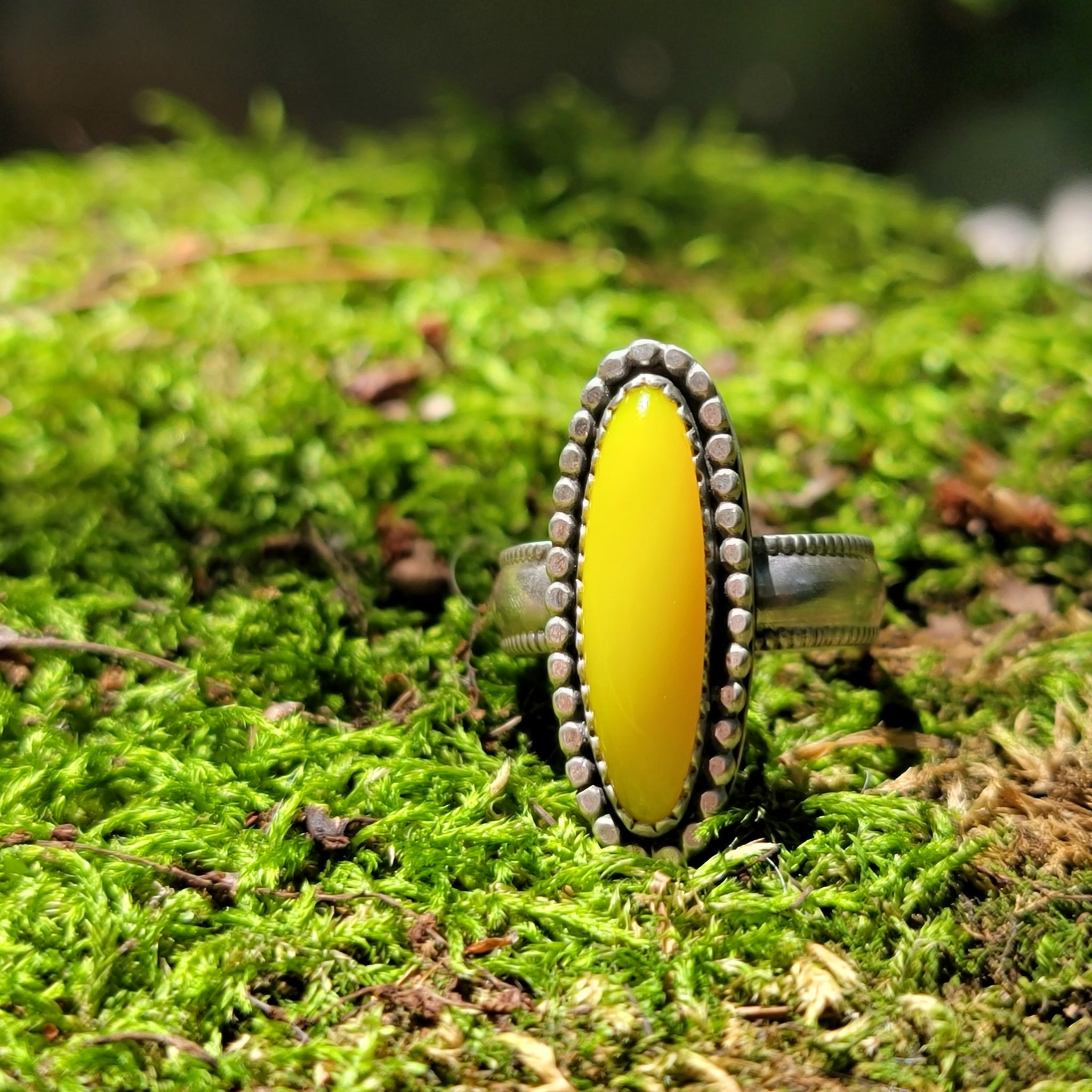 Summer Sun Yellow Rosarita Collection in Sterling Silver