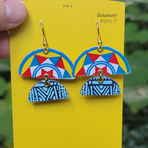 Pennsylvania Dutch Pretzel Collection - Repurposed Tin Earrings