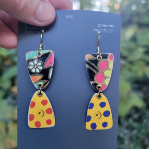 Fall 2024 Collection - Repurposed Vintage Tin Earrings