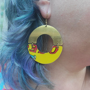 Fall 2024 Collection - Repurposed Vintage Tin Earrings