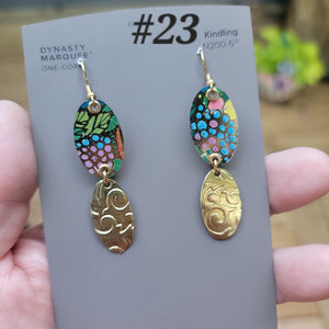 Fall 2024 Collection - Repurposed Vintage Tin Earrings