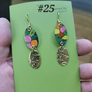 Fall 2024 Collection - Repurposed Vintage Tin Earrings