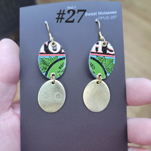 Fall 2024 Collection - Repurposed Vintage Tin Earrings