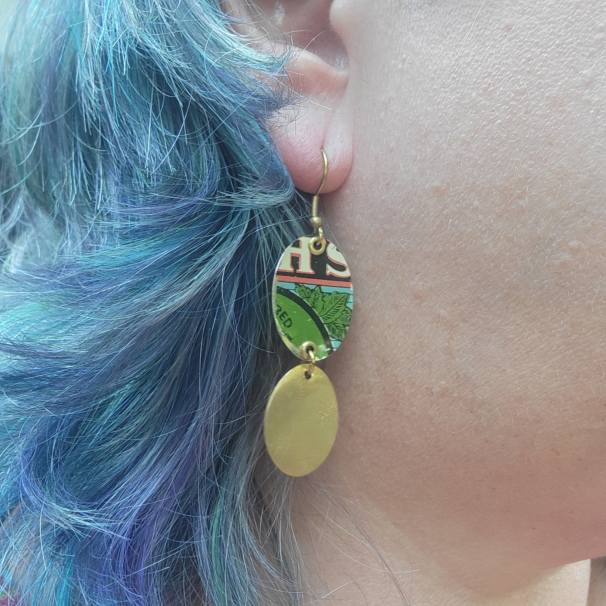 Fall 2024 Collection - Repurposed Vintage Tin Earrings