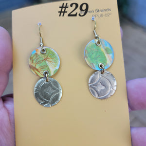 Fall 2024 Collection - Repurposed Vintage Tin Earrings