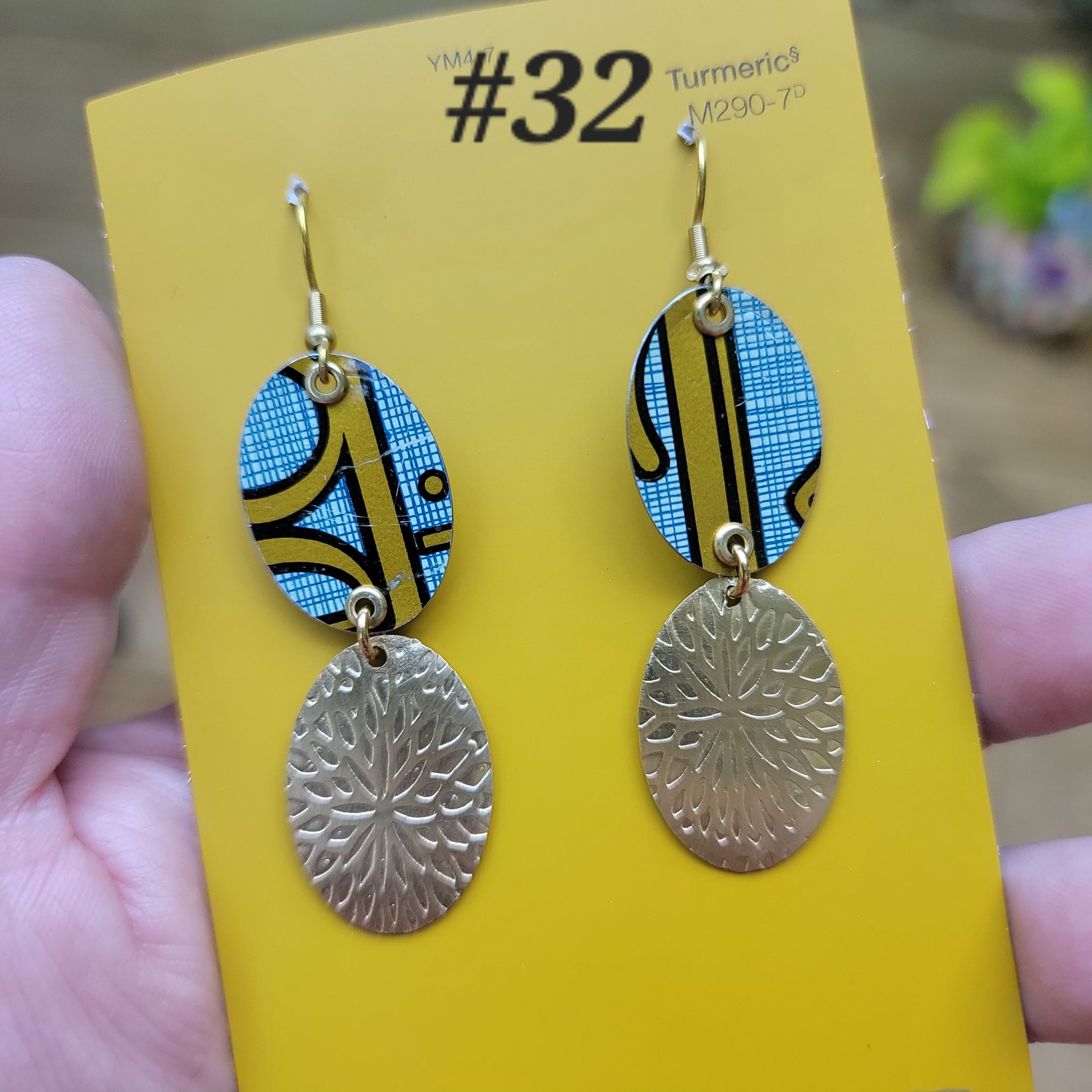 Fall 2024 Collection - Repurposed Vintage Tin Earrings