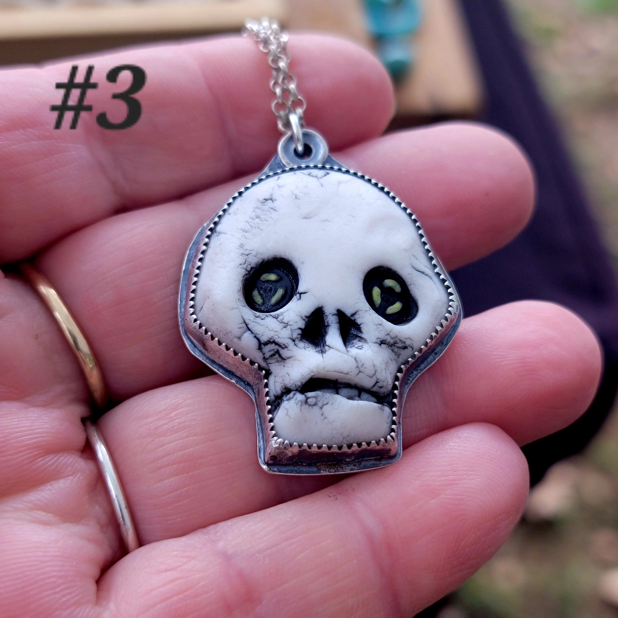 Nerd Skullies - Ceramic Pendants Halloween Collection