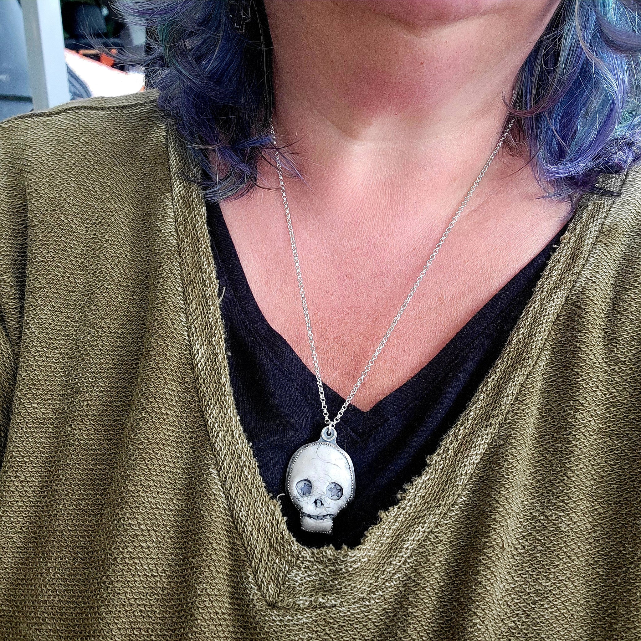 Nerd Skullies - Ceramic Pendants Halloween Collection