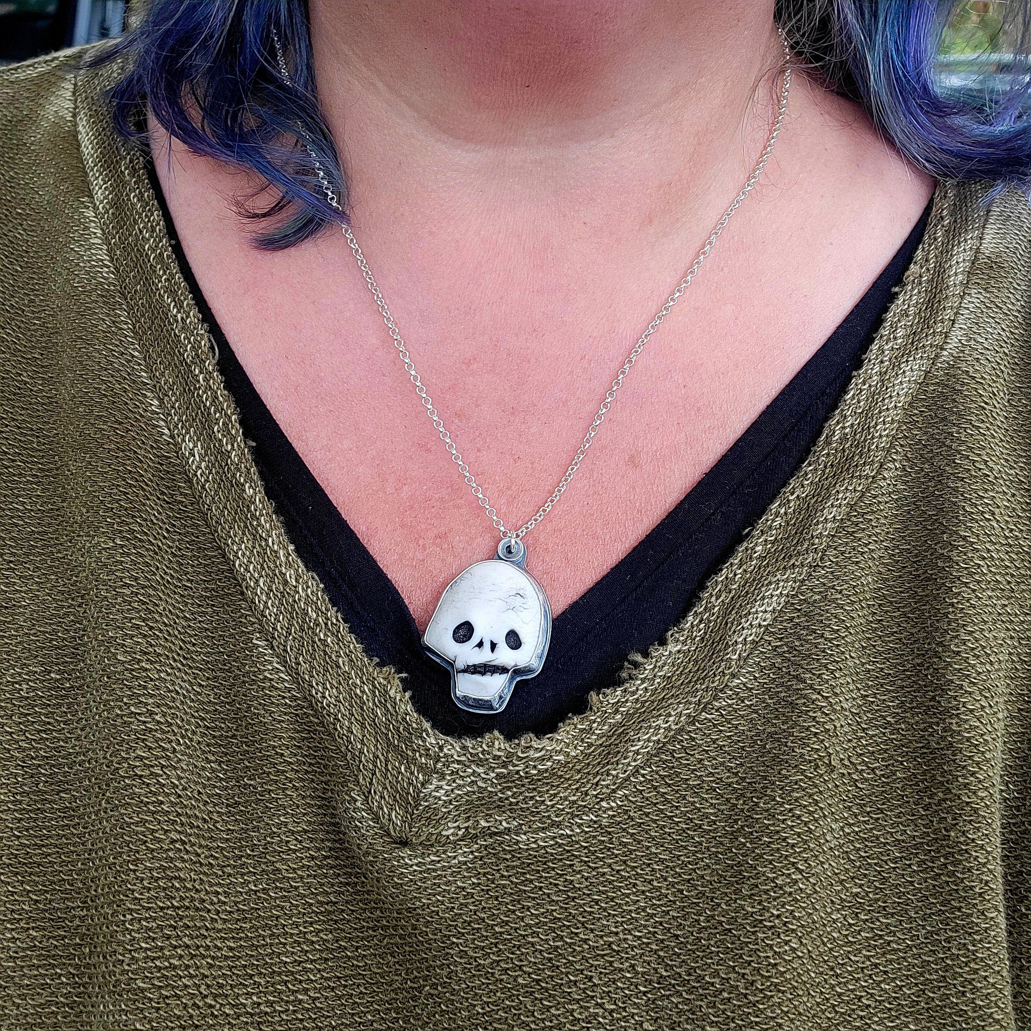 Nerd Skullies - Ceramic Pendants Halloween Collection