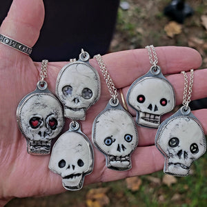 Nerd Skullies - Ceramic Pendants Halloween Collection