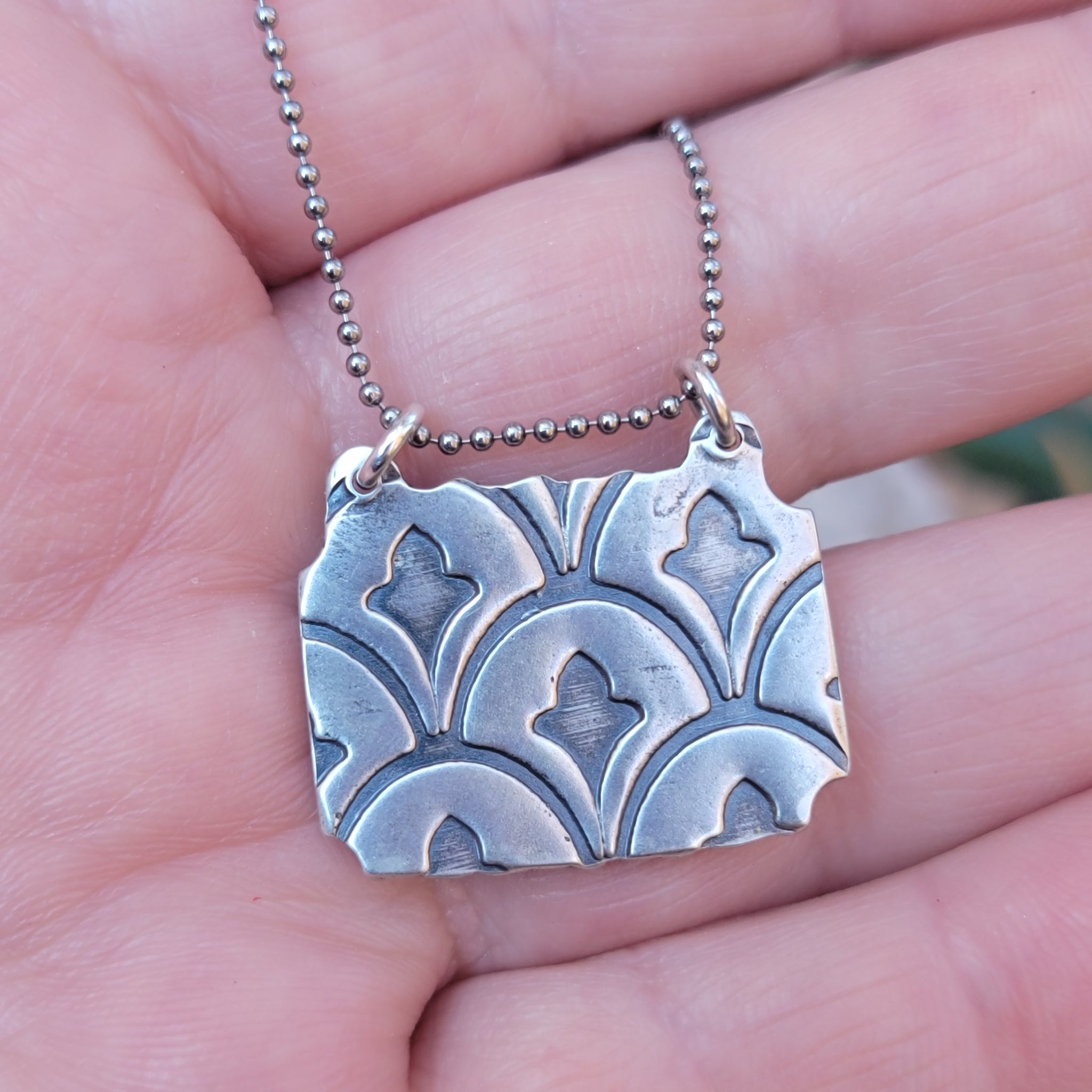 Mystic Spirit Board Pendant in Sterling Silver