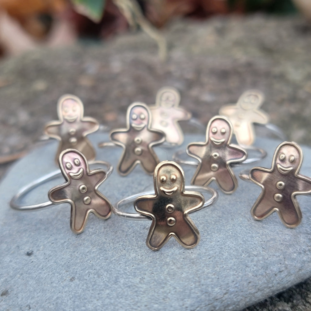 Gingerbread Man Stacking Rings