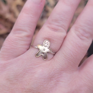 Gingerbread Man Stacking Rings