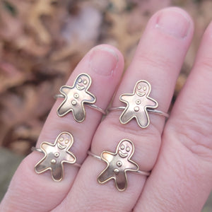 Gingerbread Man Stacking Rings