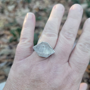 Herkimer Diamond Chunky Rings in Sterling Silver