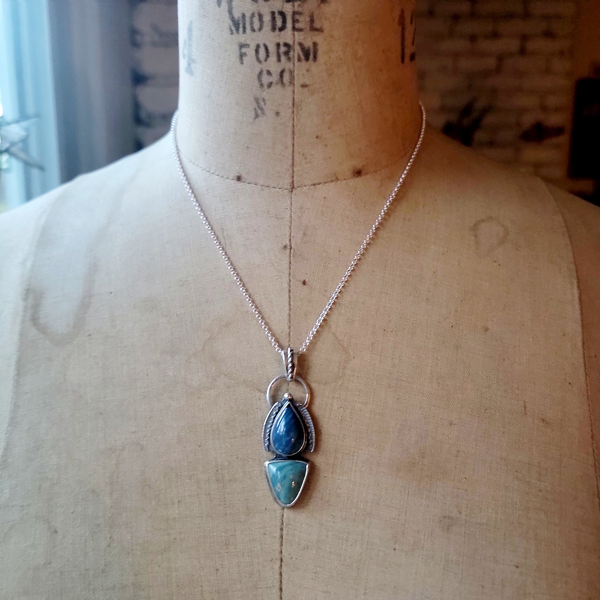 Leland Blues Pendant in Sterling Silver