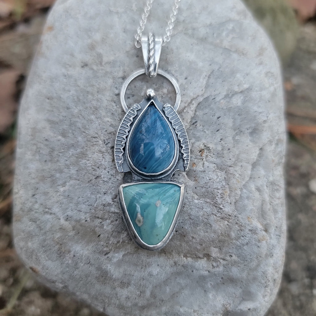 Leland Blues Pendant in Sterling Silver