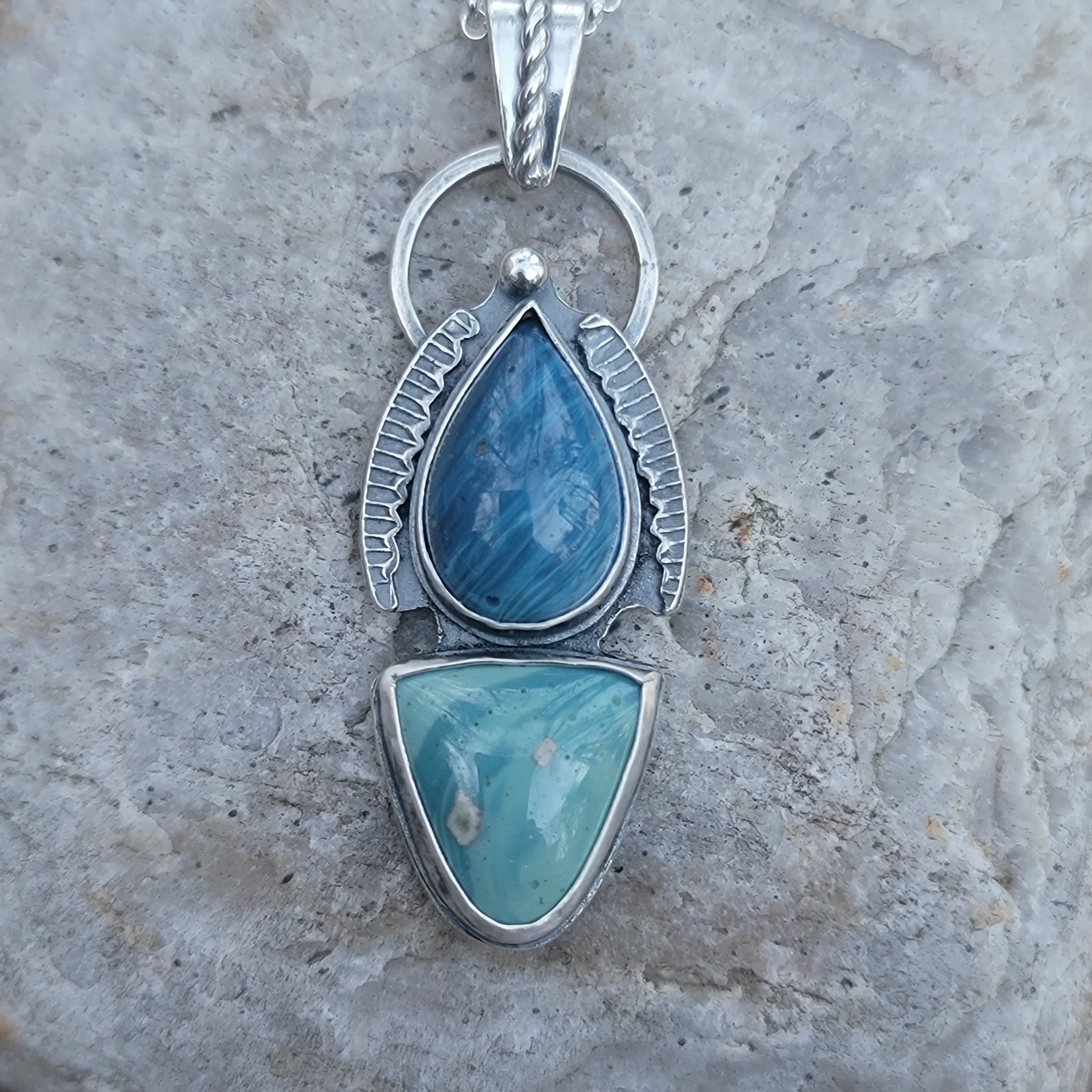 Leland Blues Pendant in Sterling Silver