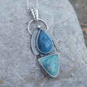 Leland Blues Pendant in Sterling Silver