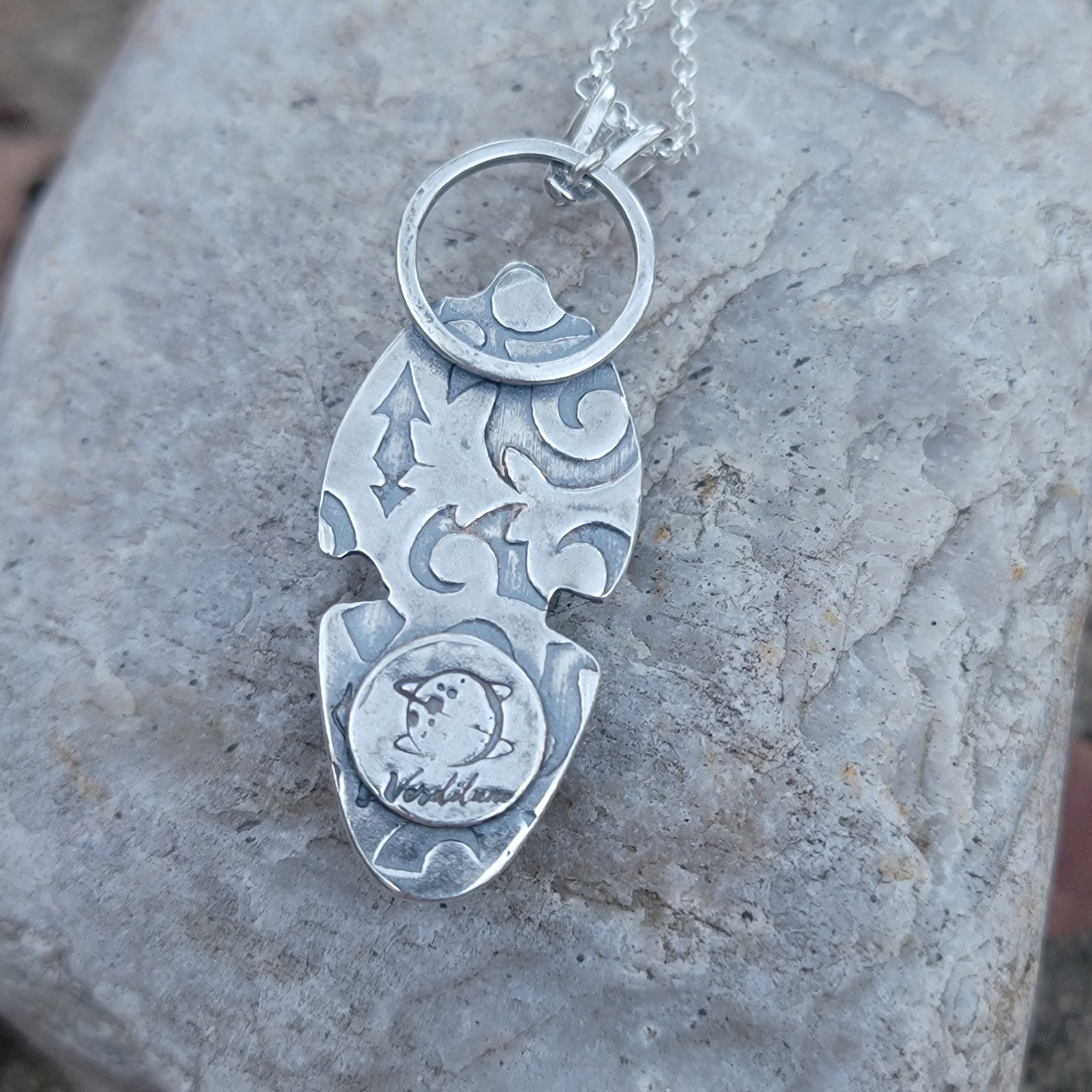 Leland Blues Pendant in Sterling Silver