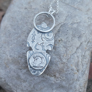 Leland Blues Pendant in Sterling Silver