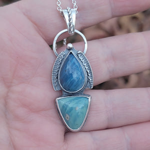 Leland Blues Pendant in Sterling Silver