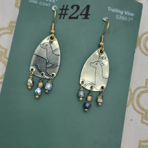 Sparkle Plaid Collection - Repurposed Vintage Tin Earrings & Necklaces