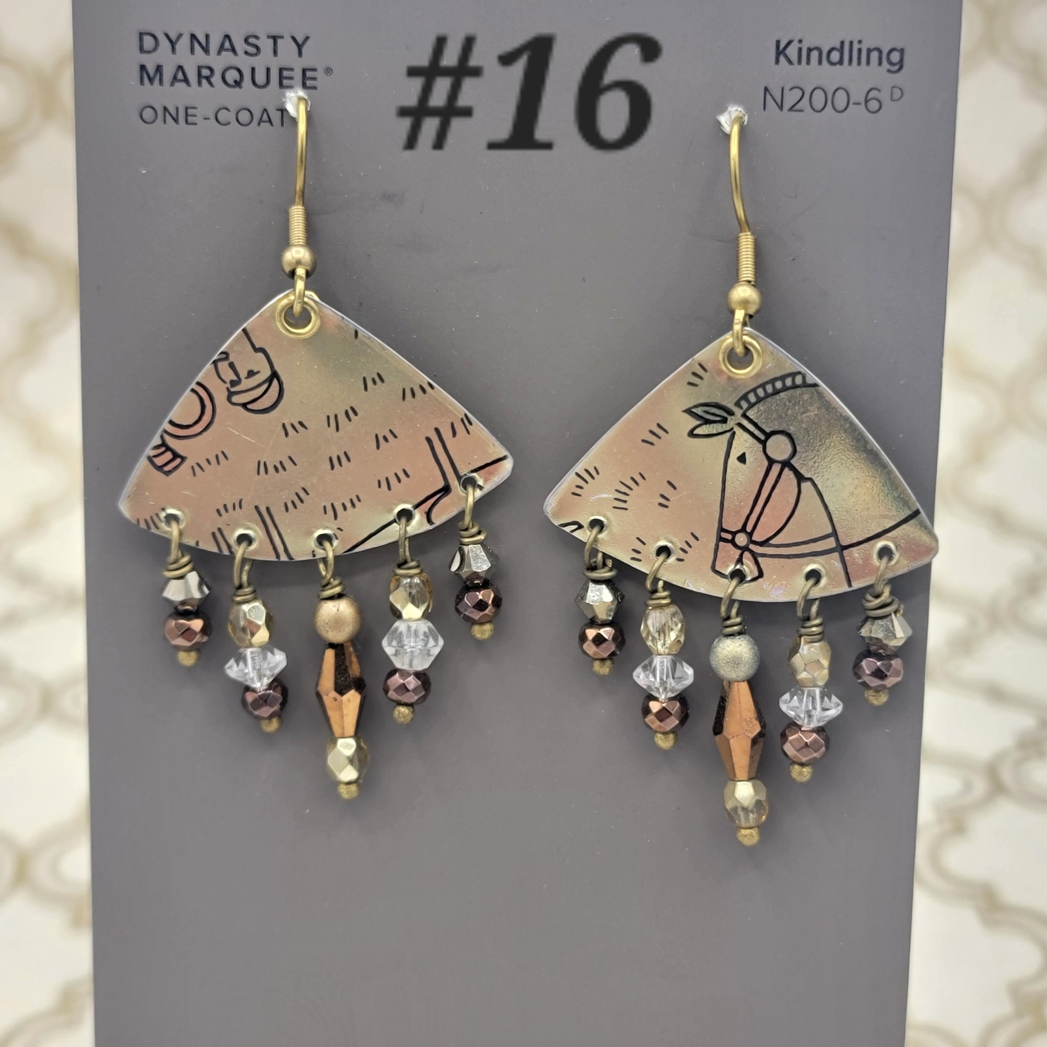 Sparkle Plaid Collection - Repurposed Vintage Tin Earrings & Necklaces