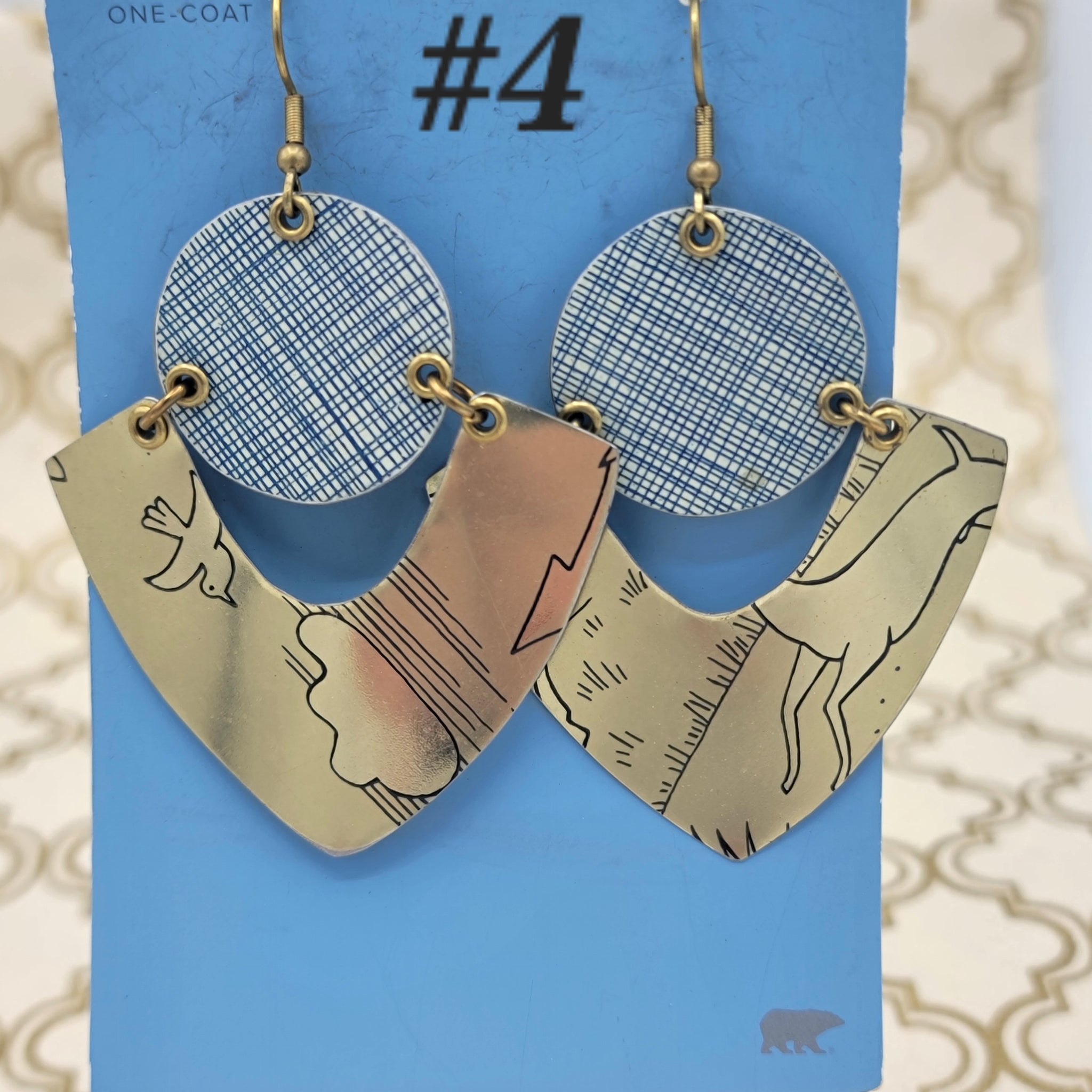 Sparkle Plaid Collection - Repurposed Vintage Tin Earrings & Necklaces