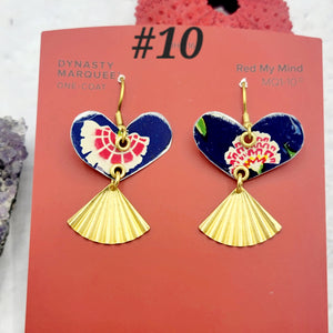 Valentine Collection - Repurposed Vintage Tin Earrings