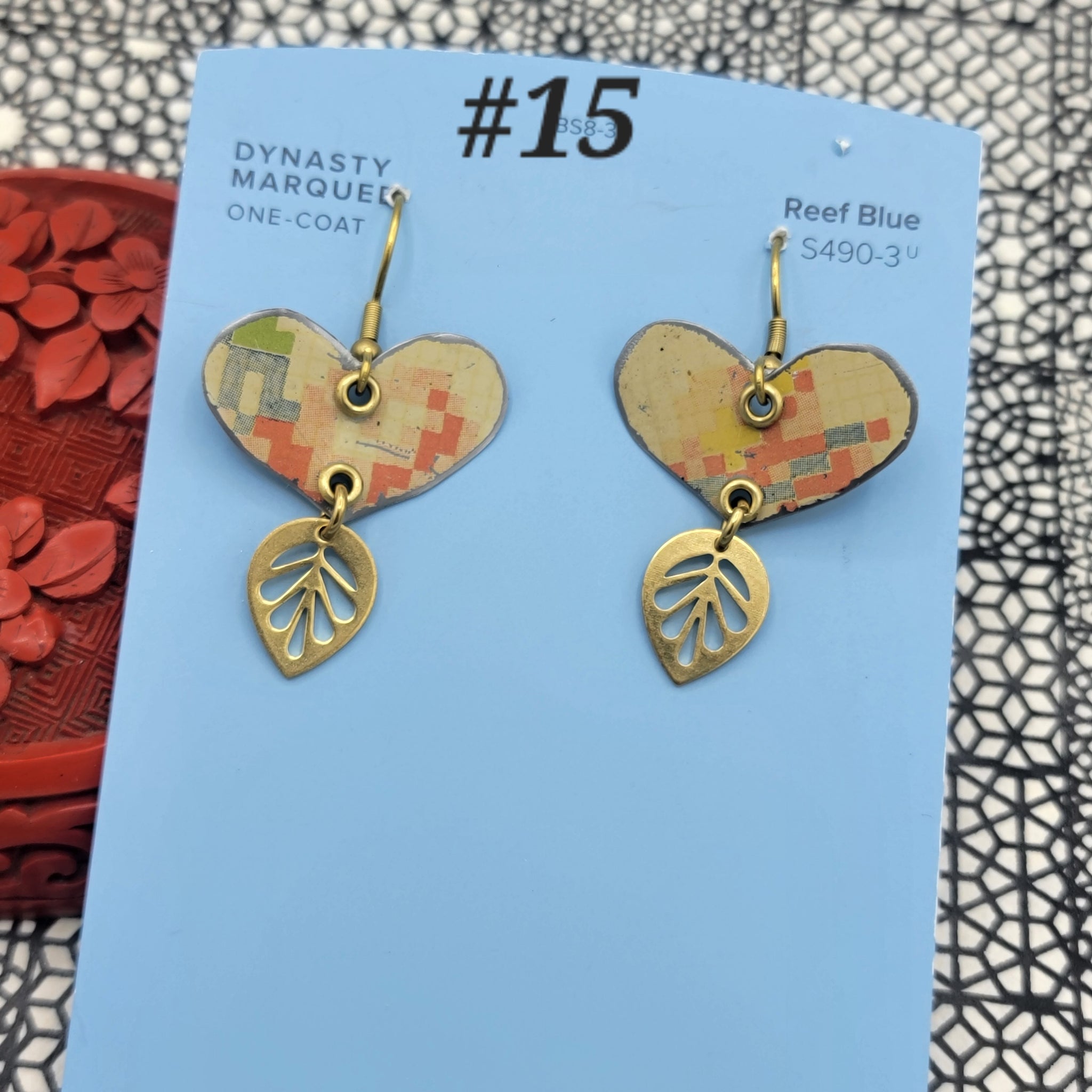 Valentine Collection - Repurposed Vintage Tin Earrings