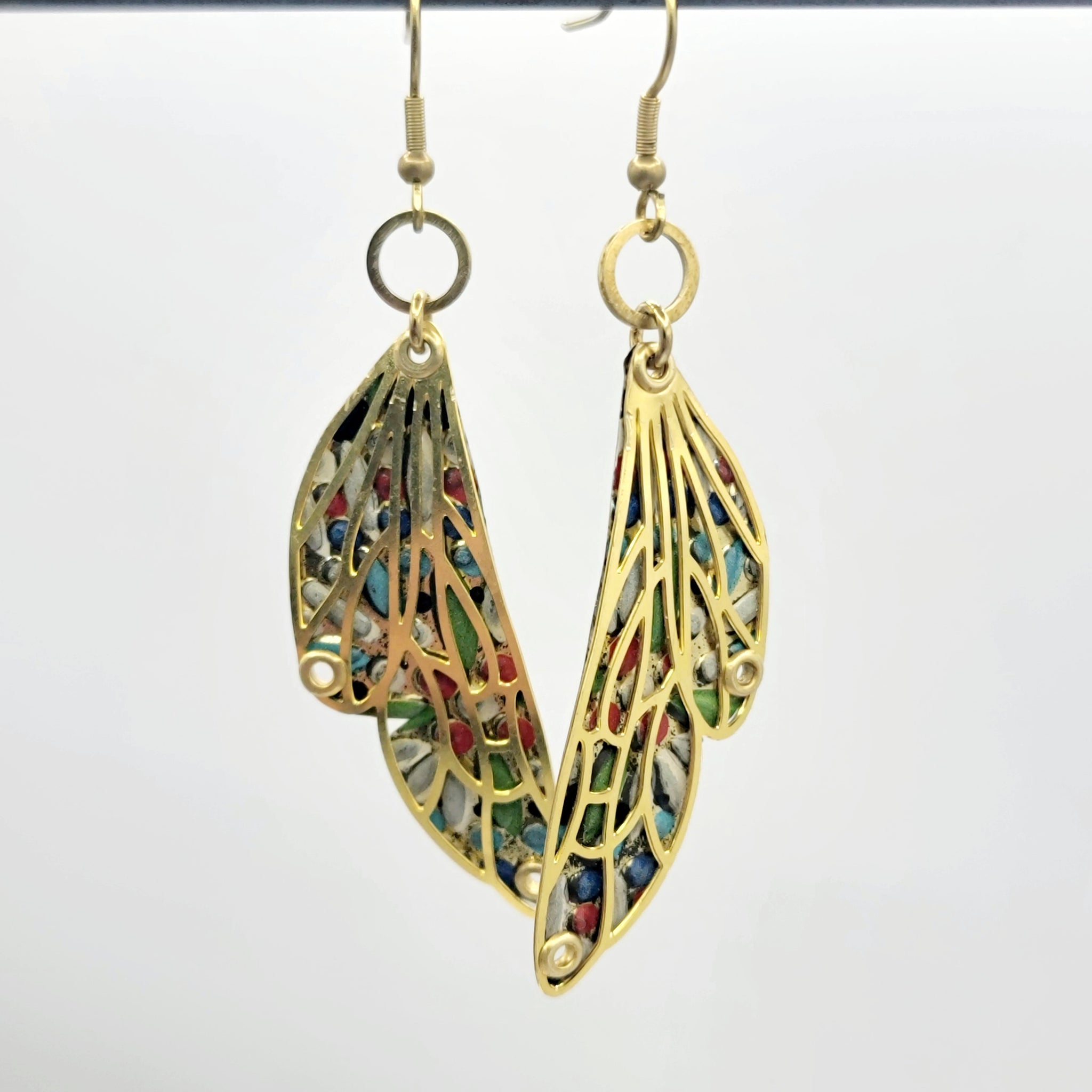 Kaleidoscope Collection - Repurposed Vintage Tin Earrings