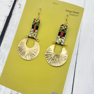 Kaleidoscope Collection - Repurposed Vintage Tin Earrings