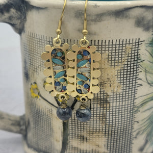 Bubble Frames Collection - Repurposed Vintage Tin Earrings