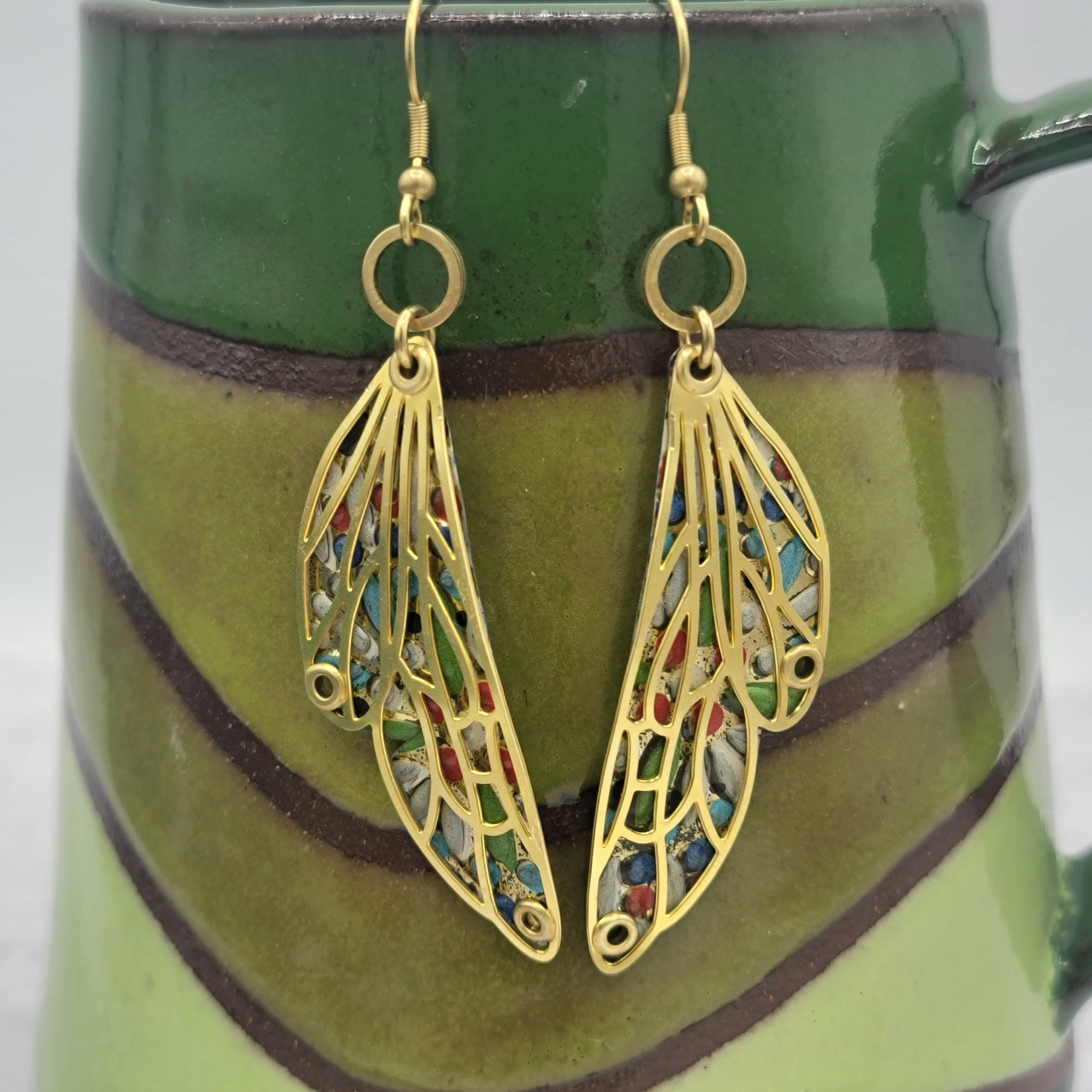 Kaleidoscope Collection - Repurposed Vintage Tin Earrings