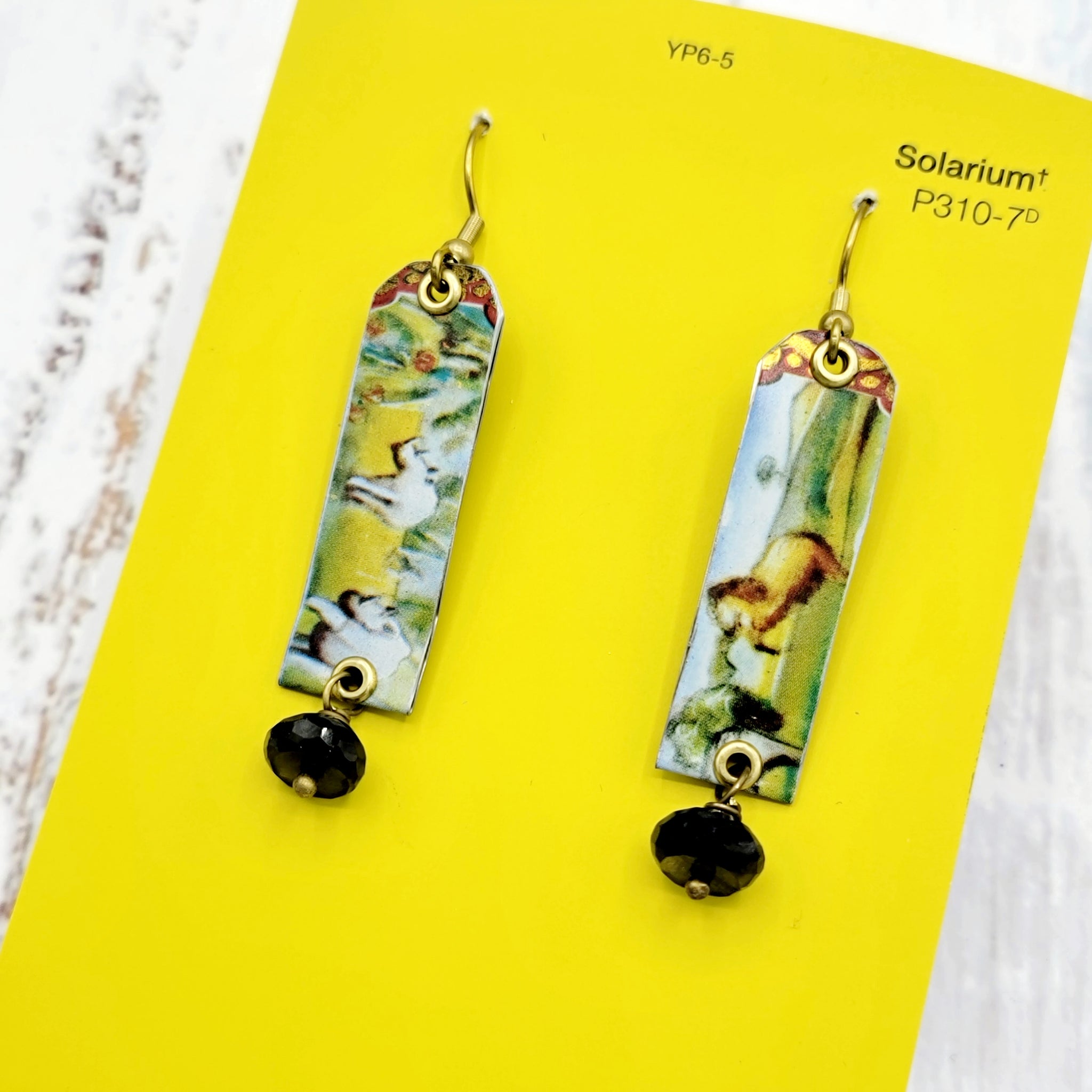 Carousel Collection - Repurposed Vintage Tin Earrings