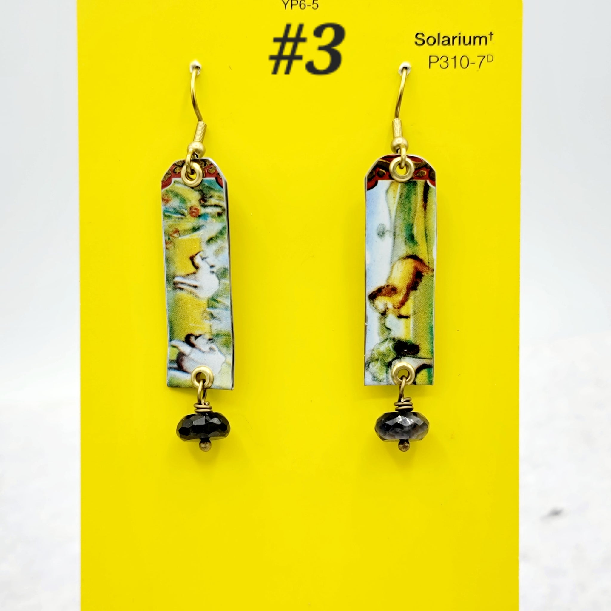 Carousel Collection - Repurposed Vintage Tin Earrings