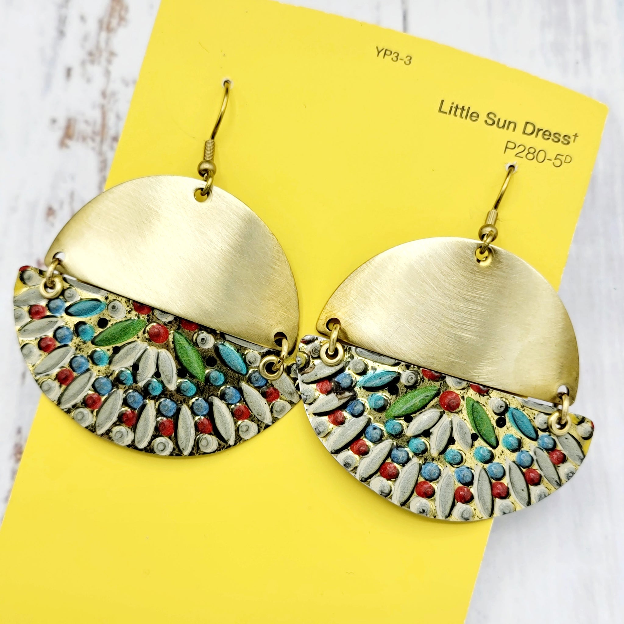 Kaleidoscope Collection - Repurposed Vintage Tin Earrings